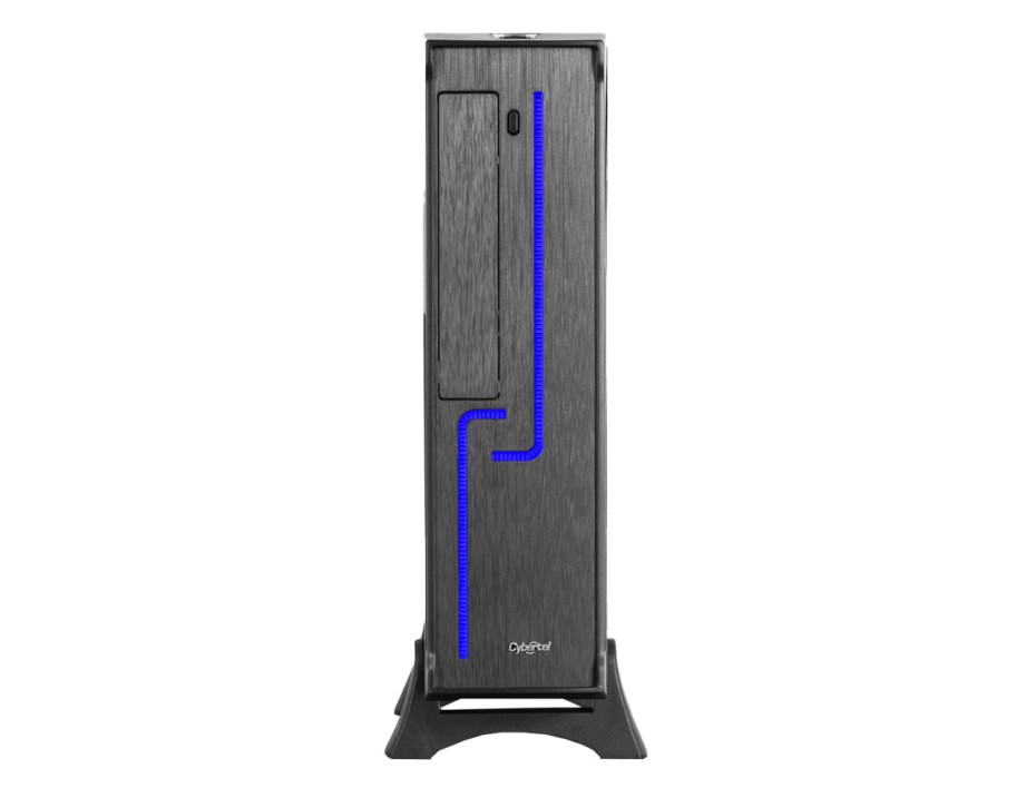 CASE MINI CYBERTEL CYB FUENTE 230W, 1 COOLER 8CM, CON BASE PLÁSTICA, 2 PUERTOS USB, SALIDA DE AUDIO, COLOR NEGRO (C1005)