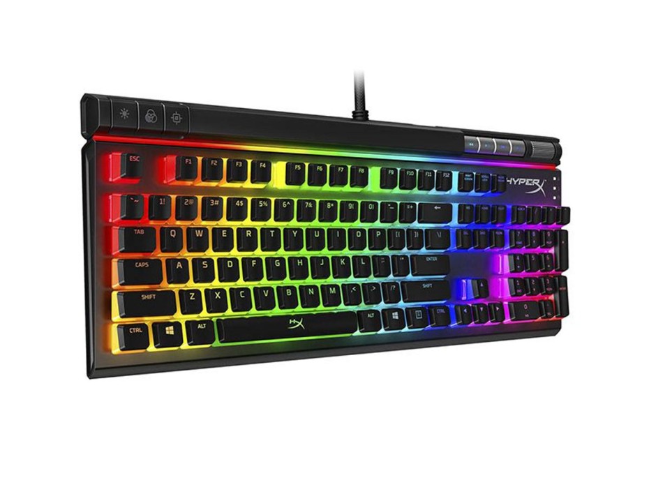 TECLADO HYPERX GAMER MECANICO ALLOY ELITE 2, CON ILUMINACION RGB LED, SWITCH ROJO (4P5N3AI#AC8)