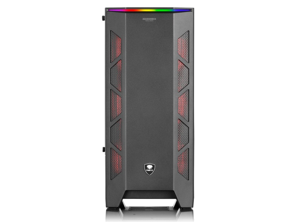 CASE MICRONICS FANATIC RACING NEGRO 1 PANEL VIDRIO FAN RGB LED TOP FRONTAL 45CM-20.5CM-40.5CM (FNT C8010)
