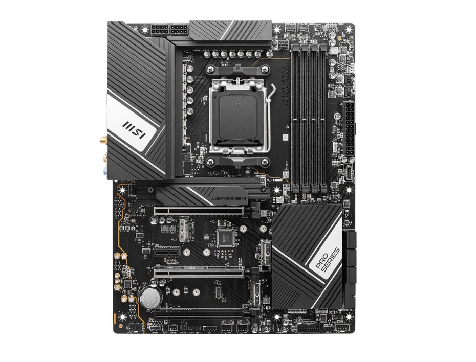 PLACA MADRE MSI X670-P WIFI, PARA PROCESADORES AMSR RYZEN AM5, 4 RANURAS  DE MEMORIA DDR5 HASTA 128GB BUSS 4800 MHZ, SERIE 7000 (911-7D67-006)