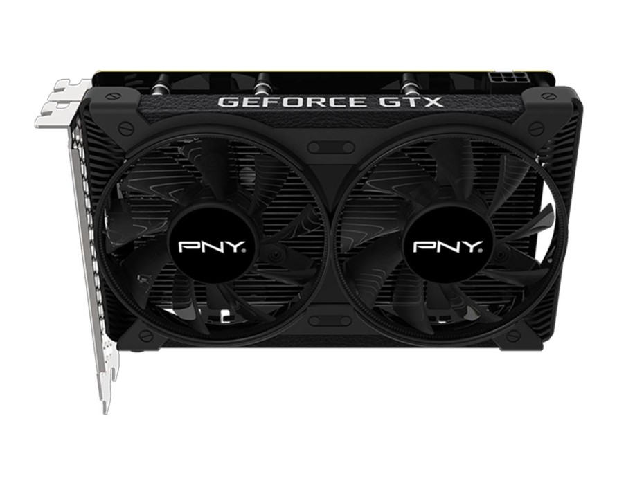 TARJETA DE VIDEO PNY DUAL FAN GTX 1650 4GB GDDR6 GEFORCE NVIDIA 128 BITS, GRAFICO PARA VIDEOJUEGOS, 2 VENTILADORES (VCG16504D6DFPPB1)