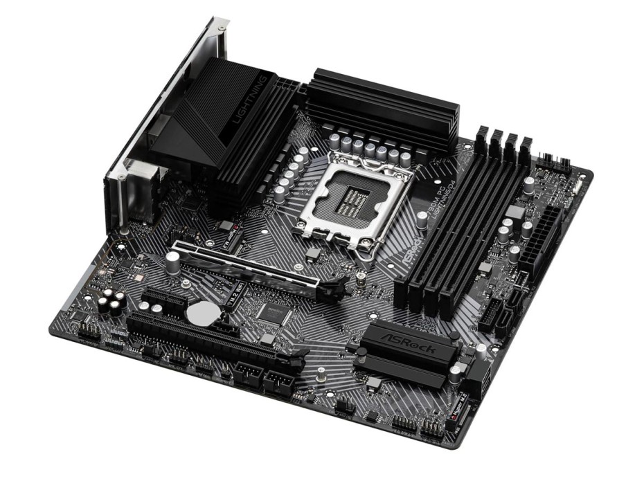 PLACA MADRE ASROCK Z790M PG LIGHTNING D4, PARA PROCESADORES INTEL LGA 1700, 4 RANURAS DE MEMORIA DDR4 HASTA 128GB BUSS 3200 MHZ (90-MXBJW0-A0UAYZ)