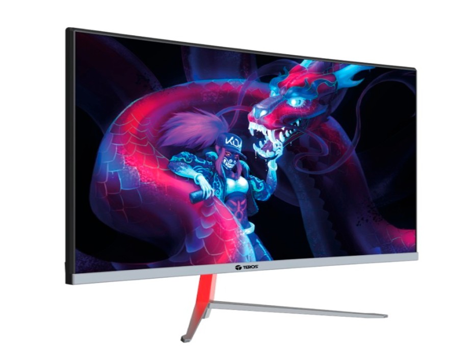 MONITOR TEROS 24 PULGADAS, CURVO GAMING LED, PUERTO VGA HDMI (TE-3131)