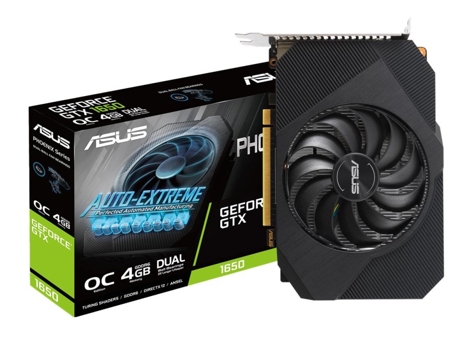 ASUS PHOENIX GeForce GTX 1650 OC 4GB ASUS Phoenix GeForce® GTX