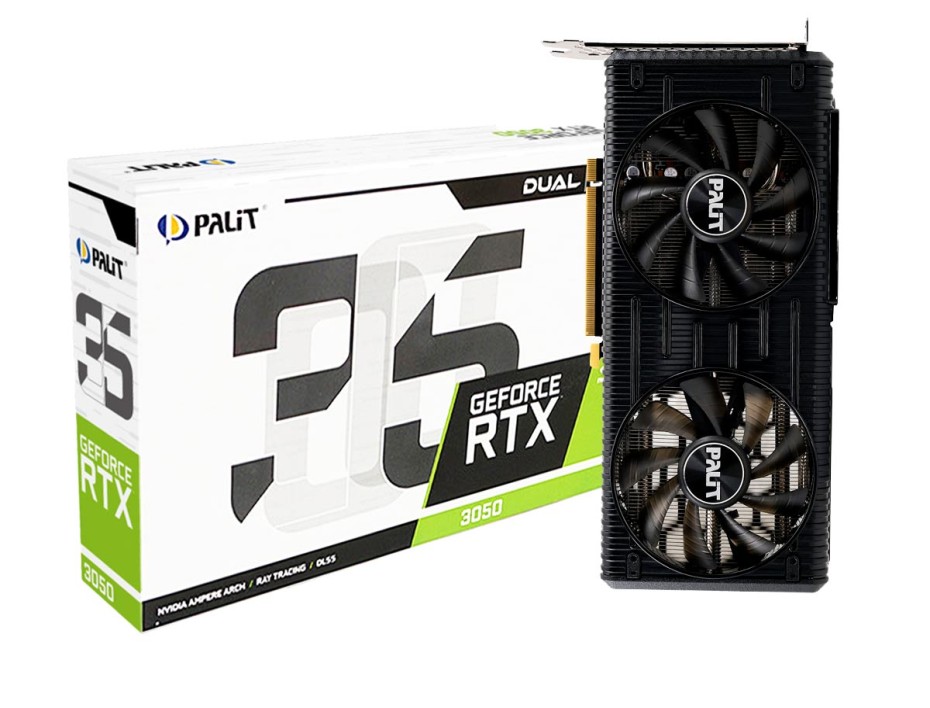 Palit GeForce RTX 3050 Dual 8GB グラボ ASCII.jp：GeForce RTX 3050