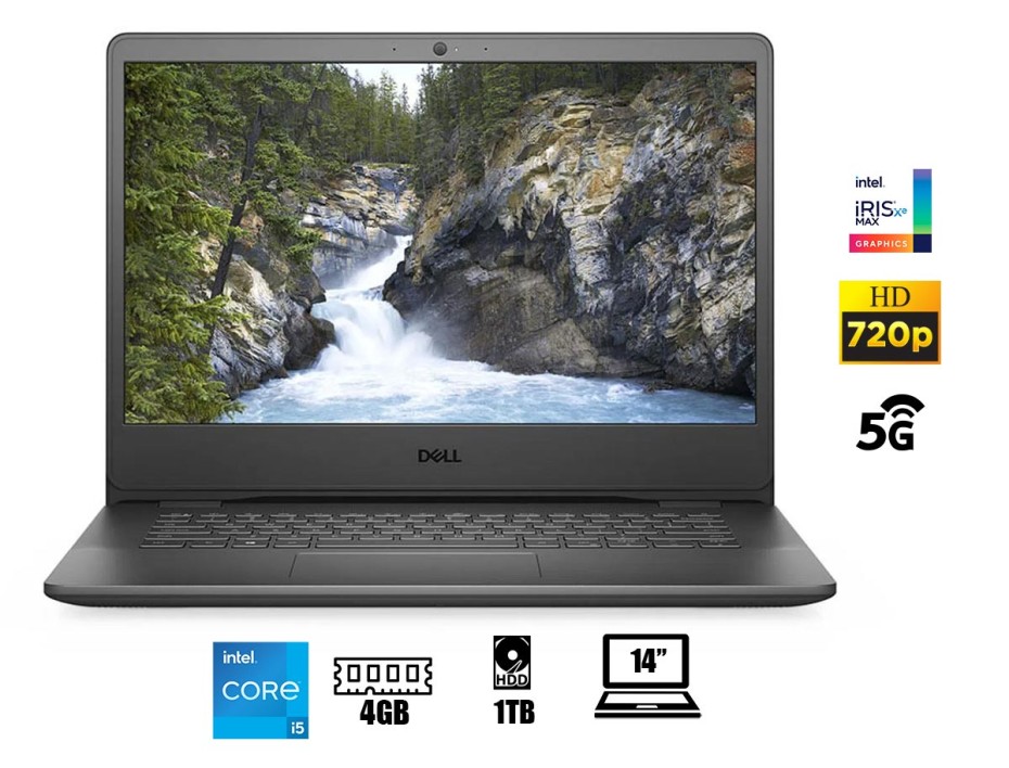 LAPTOP DELL CORE I5 VOSTRO 14 3400 1135G7, PANTALLA 14 PULGADAS HD, RAM 4GB, DISCO DURO 1TB, WINDOWS LINUX ES (445CX)