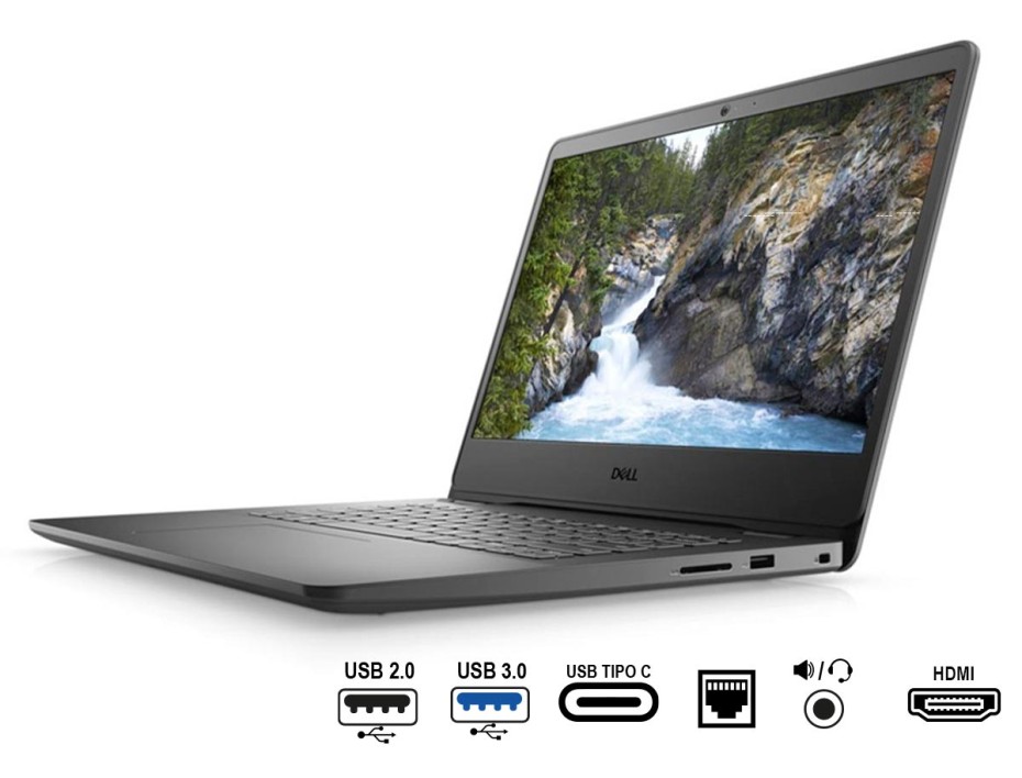 LAPTOP DELL CORE I5 VOSTRO 14 3400 1135G7, PANTALLA 14 PULGADAS HD, RAM 4GB, DISCO DURO 1TB, WINDOWS LINUX ES (445CX)
