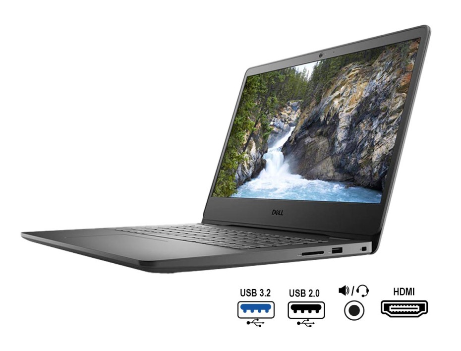 LAPTOP DELL RYZEN 5 VOSTRO 3405, PANTALLA 14 PULGADAS HD, RAM 8GB, DISCO SOLIDO SSD 256GB, VIDEO RADEON VEGA 8 GRAPHICS, WINDOWS  LINUX (YG53W)