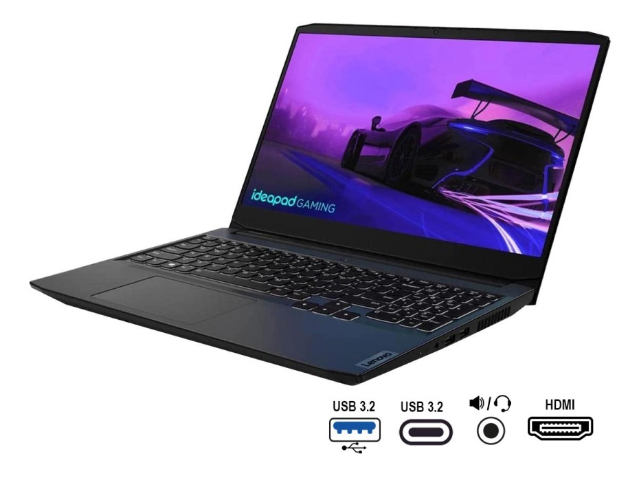 LAPTOP LENOVO CORE I5 11300H GAMER 15IHU6 G3, PANTALLA 15.6 PULGADAS FHD 128HZ, RAM 8GB, SSD 256GB, VIDEO 1650 4GB, WINDOWS 11 INGLES (82K1015CUS)