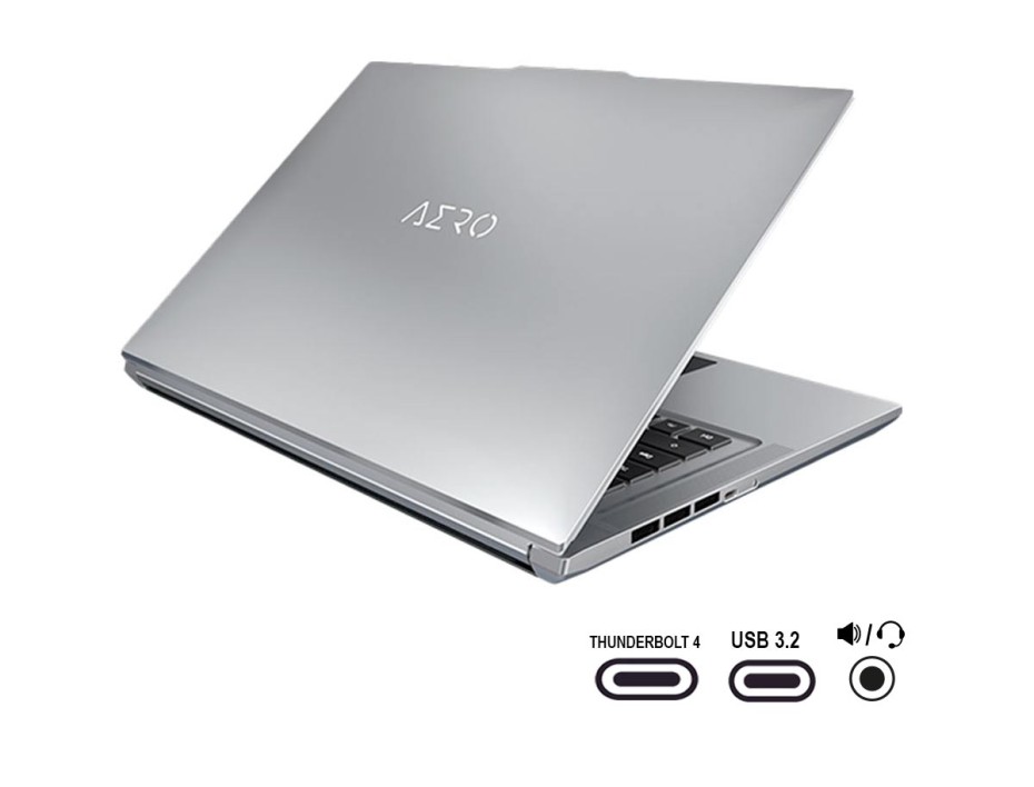 Laptop Gigabyte Core I7-12700h Aero 16 Xe5-adl Gaming (73la938hp) 16" Uhd+, Ram 16gb, Ssd 2tb, Nvidia Rtx 3070ti 8gb, Win11, Es., 12gen.