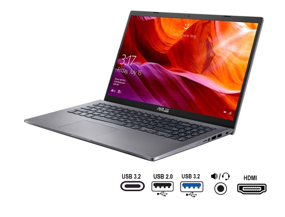 LAPTOP ASUS CELERON N4020 X509MA-EJ273, PANTALLA 15.6 PULGADAS HD, RAM 4GB, DISCO DURO 1TB, WINDOWS FREE (90NB0Q32-M10830)