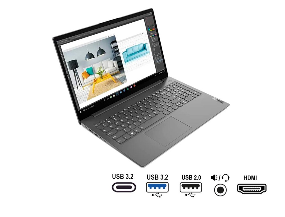 LAPTOP LENOVO CORE I5 1135G7 V15 G2, PANTALLA 15.6 PULGADAS FHD, RAM 8GB, DISCO SOLIDO SSD 256GB, WINDOWS FREE (82KB00G5LM)