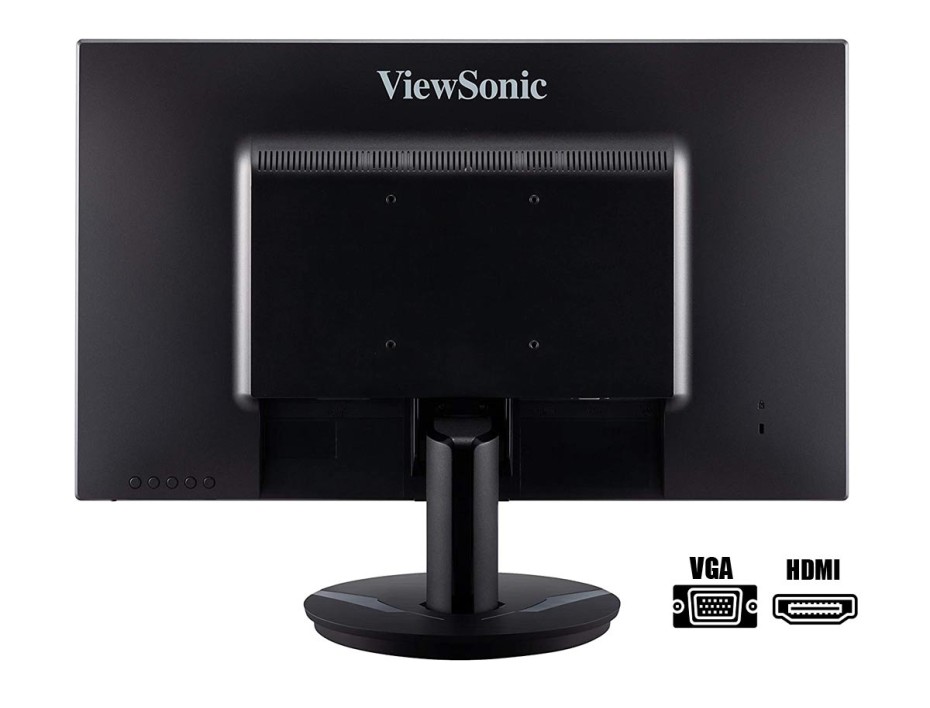 MONITOR VIEWSONIC 24 PULGADAS VA2418-SH, LED IPS HD, RESOLUCION 1920 X 1080, PUERTO 1 VGA 1 HDMI, FRECUENCIA 75HZ, 5MS (VA2418-SH)