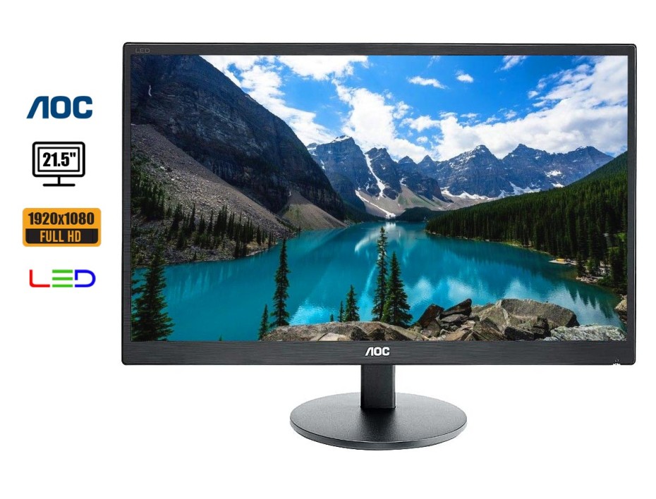 MONITOR AOC 21.5 PULGADAS E2270SWHN, LED PLANO HD, RESOLUCION 1920 X 1080, PUERTO 1 VGA 1 HDMI, FRECUENCIA 60HZ, 5MS (E2270SWHN)