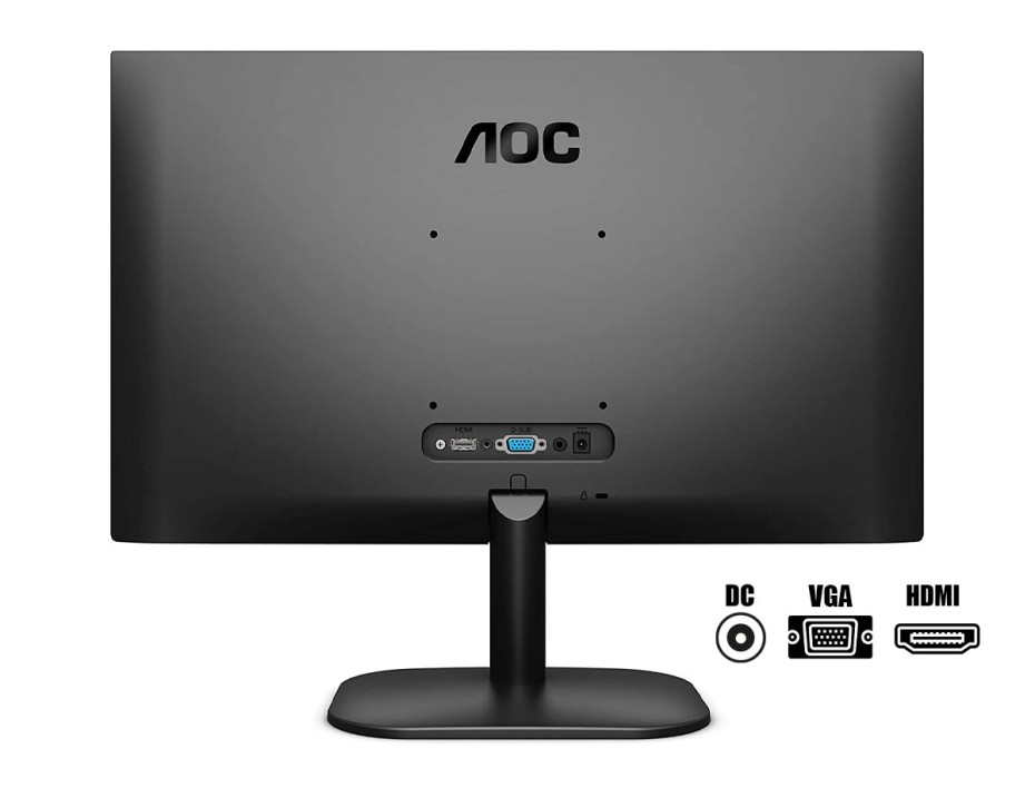 MONITOR AOC 23.8 PULGADAS 24B2XHM, LED HD, RESOLUCION 1920 × 1080 FULL HD, PUERTO 1 VGA 1 HDMI, FRECUENCIA 75HZ, 6MS (24B2XHM)