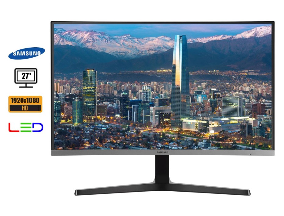 MONITOR SAMSUNG 27 PULGADAS, CURVO LED 27R500, RESOLUCION FHD 1920 X 1080 1500R, PUERTO 1 HDMI, 1 DISPLAY PORT FRECUENCIA 60HZ, 4MS (LC27R500FHLXP)