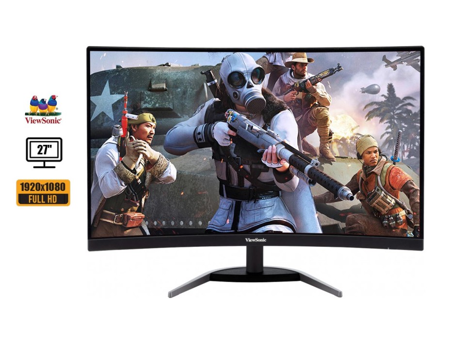 MONITOR VIEWSONIC 27 PULGADAS, CURVO GAMER, PUERTO 2 HDMI 1 DISPLAYPORT,1MS,165HZ  (VX2768-PC-MHD)