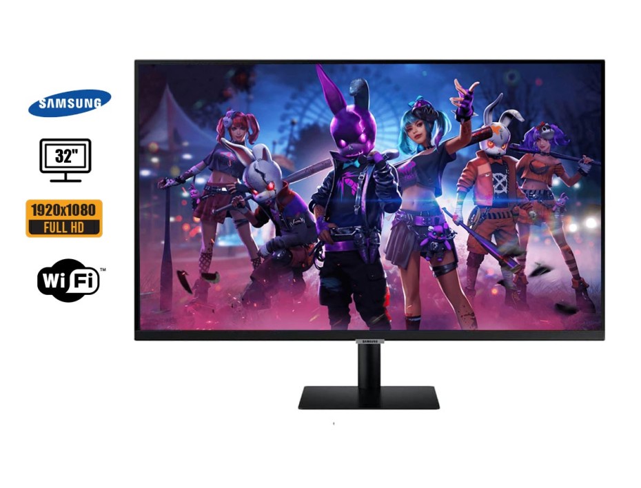 MONITOR SAMSUNG 32 PULGADAS LS32BM500ENXGO,SMART FHD, RESOLUCION 1920 X 1080, PUERTO 1 VGA 2 HDMI, WIFI, FRECUENCIA 60HZ, 4MS (LS32BM500ENXGO)