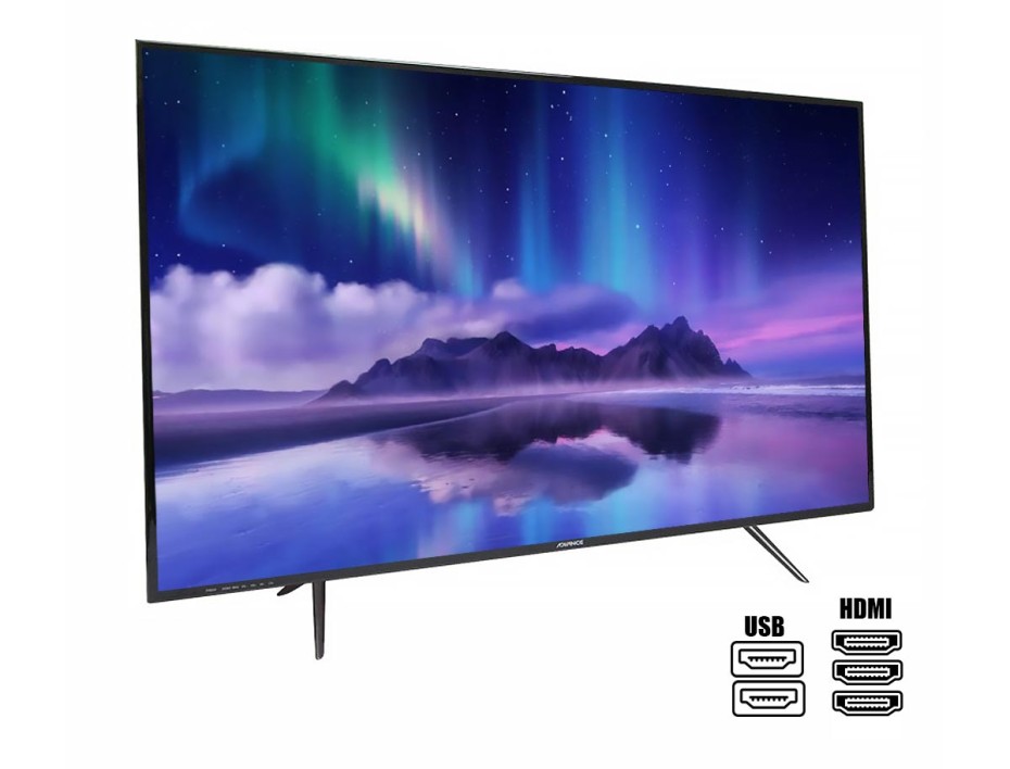MONITOR TV ADVANCE 55 PULGADAS, LED SMART, RESOLUCION 3840 X 2160, PUERTO 3 HDMI 2 USB, FRECUENCIA 60HZ, 4K UHD, 8MS (WADV55K50)