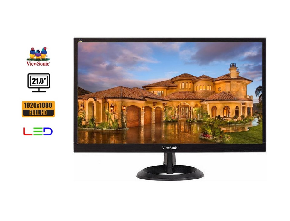 MONITOR VIEWSONIC 21.5 PULGADAS VA2261H-2 , LED HD, RESOLUCION 1920 X 1080, PUERTO 1 VGA 1 HDMI, FRECUENCIA 75HZ, 5MS (VA2261H-2)