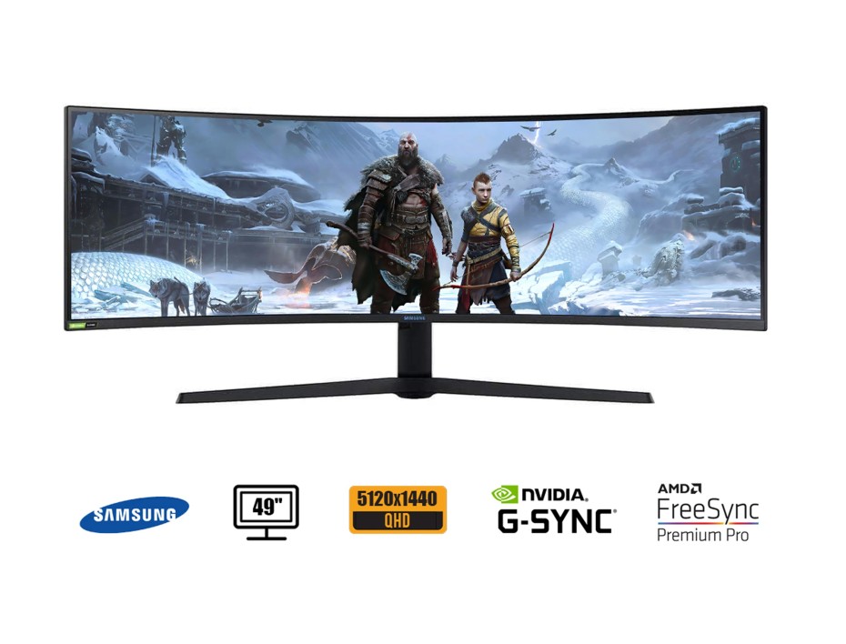 MONITOR SAMSUNG 49 PULGADAS, CURVO GAMING ODYSSEY G9, RECOMENDADO PARA VIDEO JUEGOS, PUERTOS HDMI DISPLAYPORT USB, 1MS, FRECUENCIA 240HZ (LC49G95)