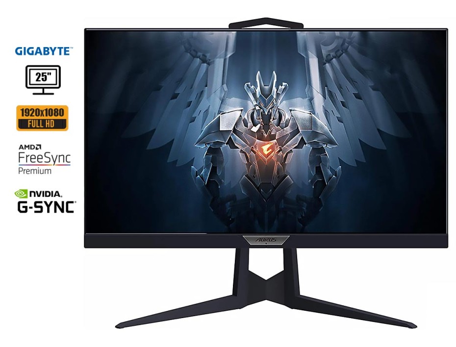 MONITOR GIGABYTE AORUS 25 PULGADAS, GAMER, PUERTO 2 HDMI DISPLAYPORT, 0.4MS, 240HZ (AORUS FI25F-SA)