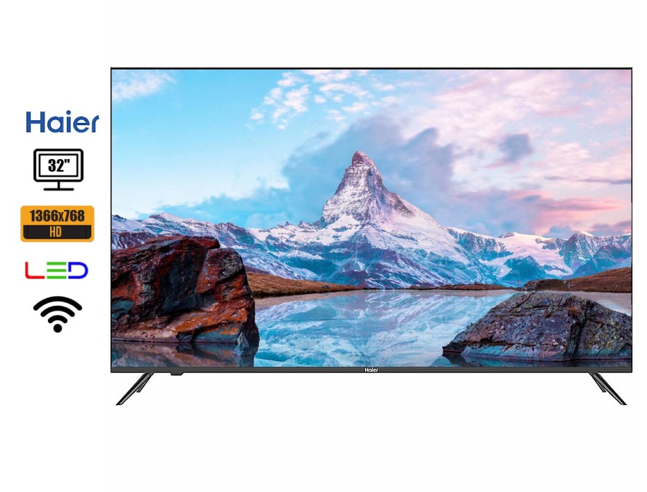 MONITOR TV HAIER 32 PULGADAS LE32K6500DA, LED HD, RESOLUCION 1366X768, PUERTO 3 HDMI, WIFI, FRECUENCIA 60HZ, (LE32K6500DA)
