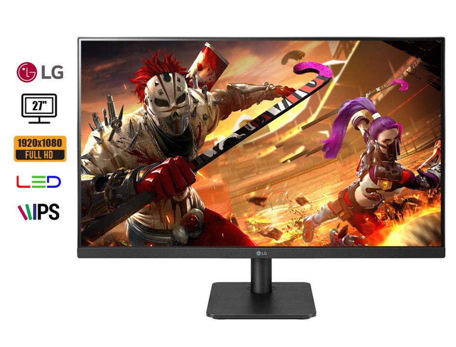 MONITOR LG 27 PULGADAS, LED 27MP400, IPS  RESOLUCION 1920 X 1080, PUERTO 1 HDMI  FRECUENCIA 75HZ, 5MS (27MP400-B)