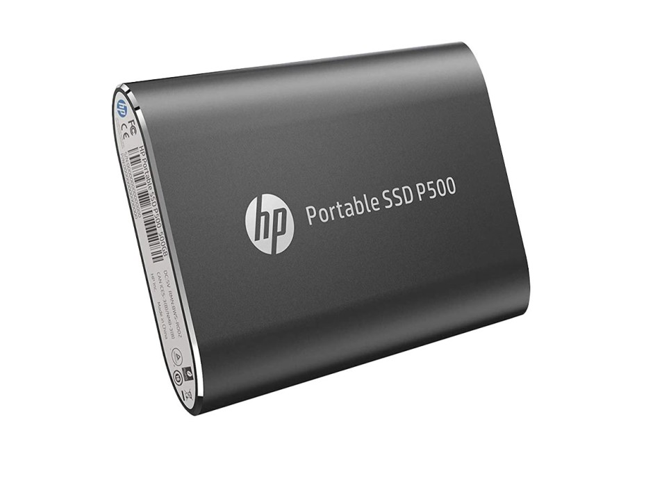 DISCO SOLIDO EXTERNO HP 500GB P500, CONEXION USB 3.2, UNIDAD DE ALMACENAMIENTO PORTABLE, FORMATO 2.5", COLOR NEGRO (7NL53AA#ABB)