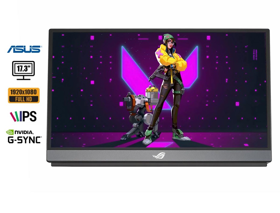 MONITOR ASUS 17.3 PULGADAS 90LM05G1-B011B0, GAMER IPS XG17AHPE, RESOLUCION 1920X1080, PUERTO 2 USB-C 1 MICRO HDMI, FRECUENCIA 240HZ, 3MS (XG17AHPE)