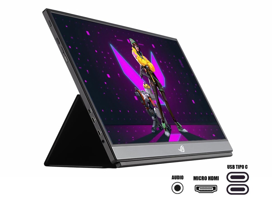 MONITOR ASUS 17.3 PULGADAS 90LM05G1-B011B0, GAMER IPS XG17AHPE, RESOLUCION 1920X1080, PUERTO 2 USB-C 1 MICRO HDMI, FRECUENCIA 240HZ, 3MS (XG17AHPE)