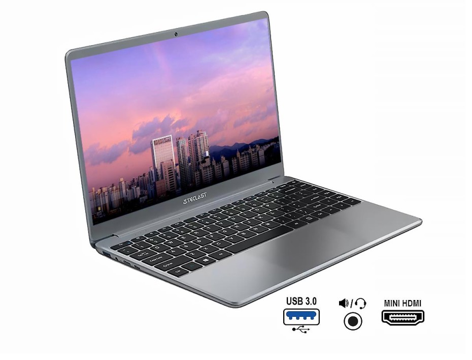 LAPTOP TECLAST CELERON N4120 F7 PLUS II, PANTALLA 14 PULGADAS HD, RAM 8GB, DISCO SOLIDO HDD 256GB, WINDOWS 10 HOME (6940709683354)