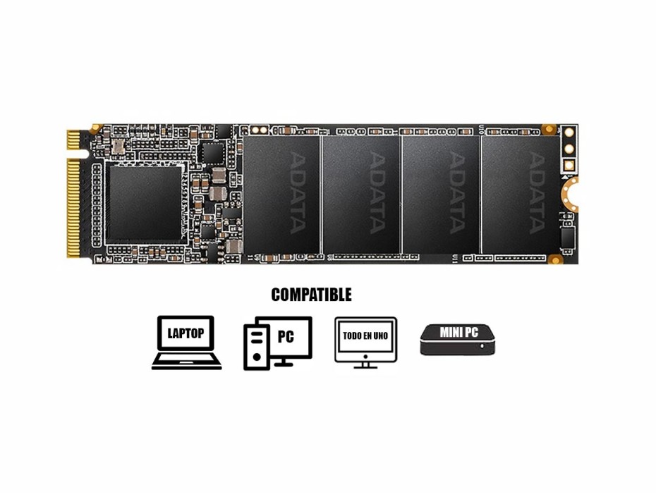 Unidad De Almacenamiento Ssd M.2 Pcie Adata Xpg 256gb 2280 Sx6000 Pro, Nvime 560mb/s(asx6000pnp-25gt-c)