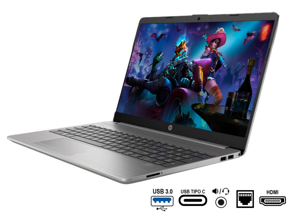 LAPTOP HP CORE I5 1135G4 250 G8, PANTALLA 15 PULGADAS HD, RAM 8GB, SSD 256GB, WINDOWS FREE (64X74LT)