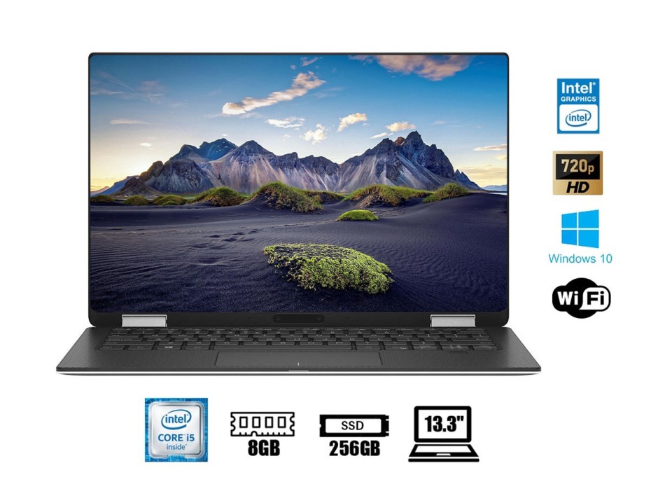LAPTOP DELL CORE I5 8200Y, PANTALLA 13.3 PULGADAS HD, RAM 8GB, DISCO SOLIDO SSD 256GB, WINDOWS 10 (X9365_I5T825SW10S_219)