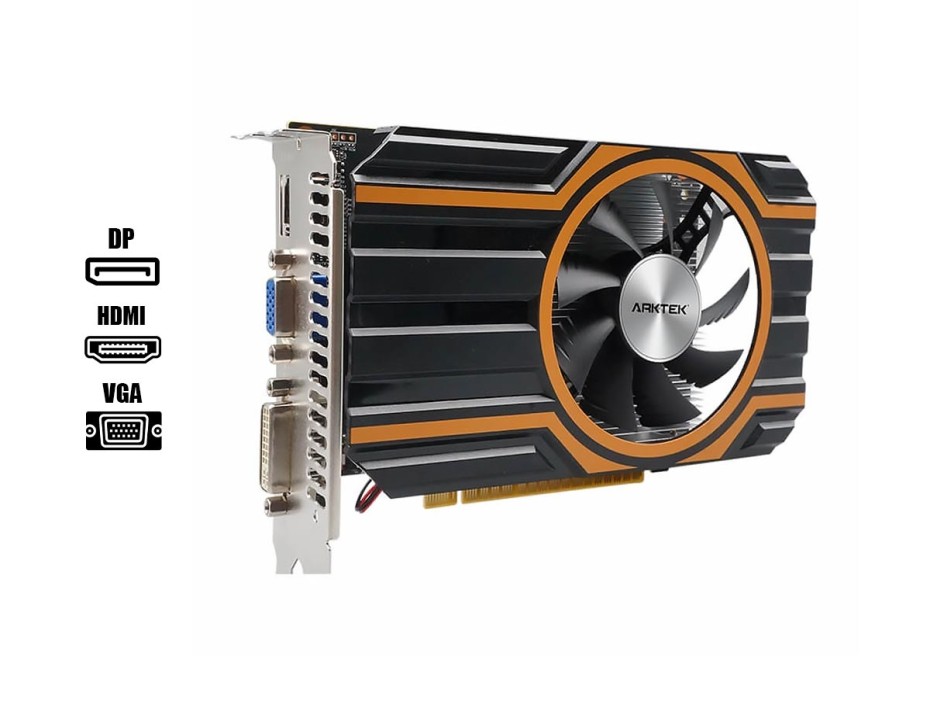 TARJETA DE VIDEO ARKTEK GT 740 4GB DDR5 NVIDIA, OEM CYCLOPS 128 BITS (AKN740D5S4GH1)