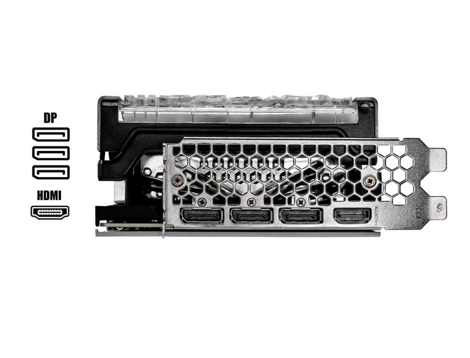 TARJETA DE VIDEO PALIT GAMEROCK RTX 3070 TI 8GB GDDR6X GEFORCE NVIDIA 256 BITS, GRAFICO PARA VIDEOJUEGOS, 3 VENTILADORES (NED307T019P2-1047G)