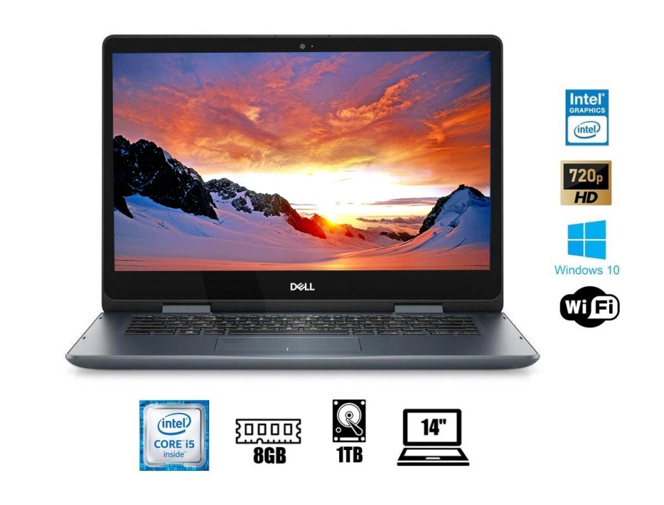 LAPTOP DELL CORE I5 8265U 5481 5000, PANTALLA 14 PULGADAS HD, RAM 8GB, DISCO DURO 1TB, WINDOWS 10 (82K5K)