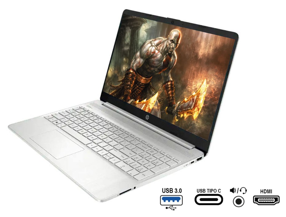LAPTOP HP CORE I7 1255U DY5010LA, PANTALLA 15.6 PULGADAS HD, RAM 12GB, DISCO SOLIDO SSD 512GB, WINDOWS 11 (6H9F2LA)