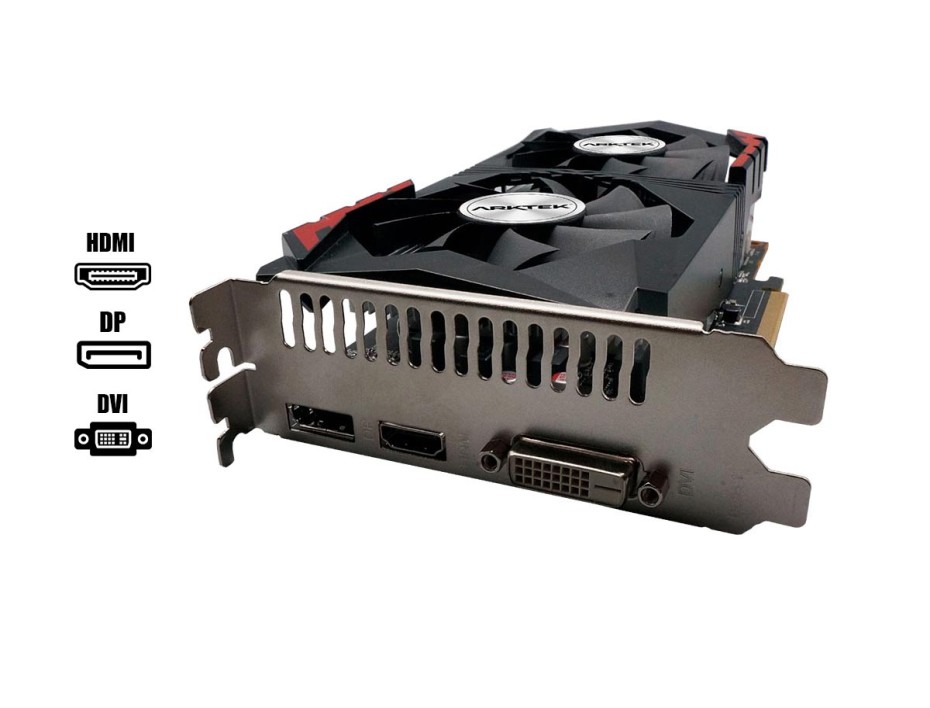 TARJETA DE VIDEO ARKTEK GTX 1050 2GB DDR5 NVIDIA FUSION 128 BITS (AKN1050D5S2GH1)