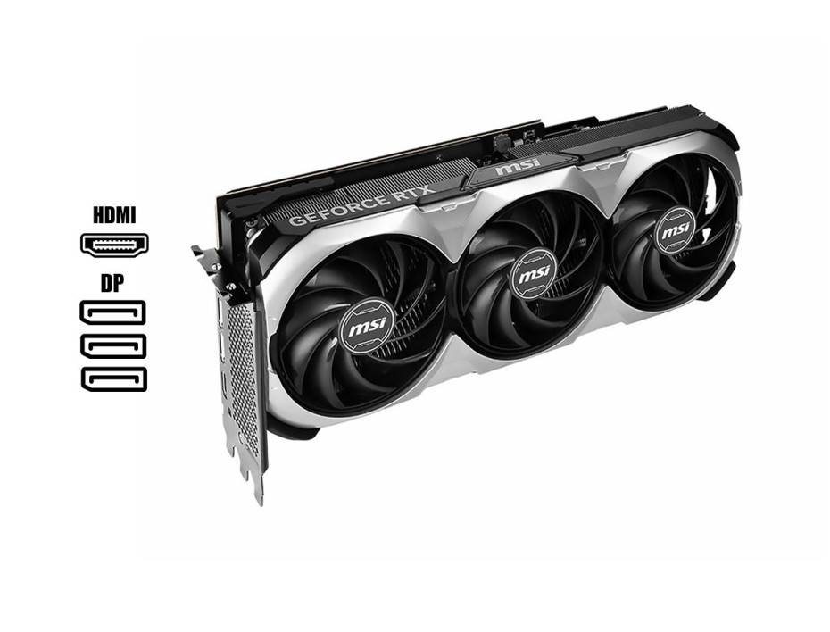TARJETA DE VIDEO MSI VENTUS 3X OC RTX 4080 16GB GDDR6X GEFORCE NVIDIA 256 BITS, GRAFICO PARA VIDEOJUEGOS, 3 VENTILADORES ( 912-V511-013 )