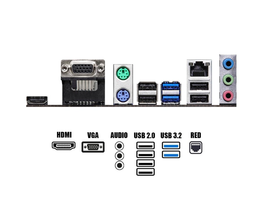 PLACA MADRE ASROCK H510M-HVS R2.0, PARA PROCESADORES INTEL LGA 1200, 2 RANURAS DE MEMORIA DDR4 HASTA 64 GB BUSS 3200 MHZ, 10MA 11G.(90-MXBGT0-A0UAYZ)