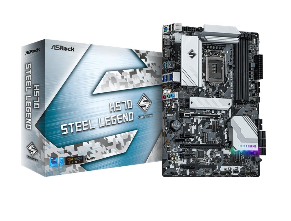 PLACA MADRE ASROCK H570 STEEL LEGEND, PARA PROCESADORES INTEL LGA 1200, 4 RANURAS DE MEMORIA DDR4 HASTA 128GB BUSS 4800 MHZ, 11VA GEN(90-MXBFY0-A0UAY)