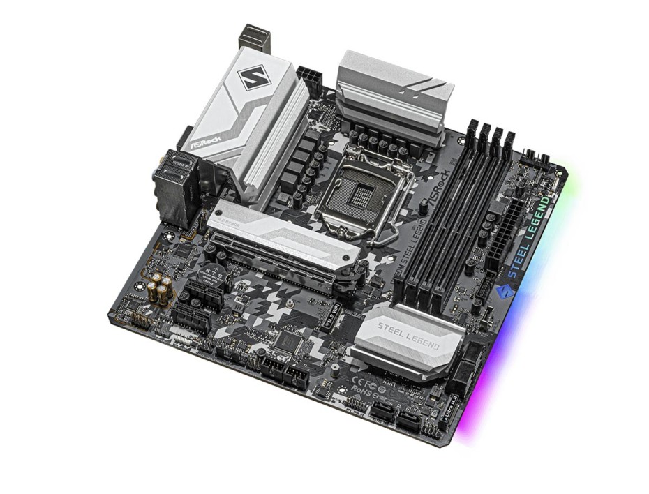 PLACA MADRE ASROCK B560M STEEL LEGEND, PARA PROCESADORES INTEL LGA 1200, 4 RANURAS DE MEMORIA DDR4 HASTA 128GB BUSS 3200 MHZ, 10 11G(90-MXBFA0-0AUAYZ)