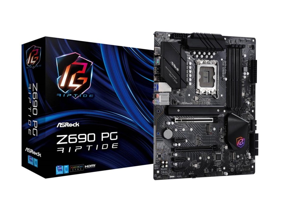 PLACA MADRE ASROCK Z690 PG RIPTIDE, PARA PROCESADORES INTEL LGA 1700, 4 RANURAS DE MEMORIA DDR4 HASTA 128GB BUSS 3200 MHZ, 13VA GEN(90-MXBHQ0-A0UAYZ)