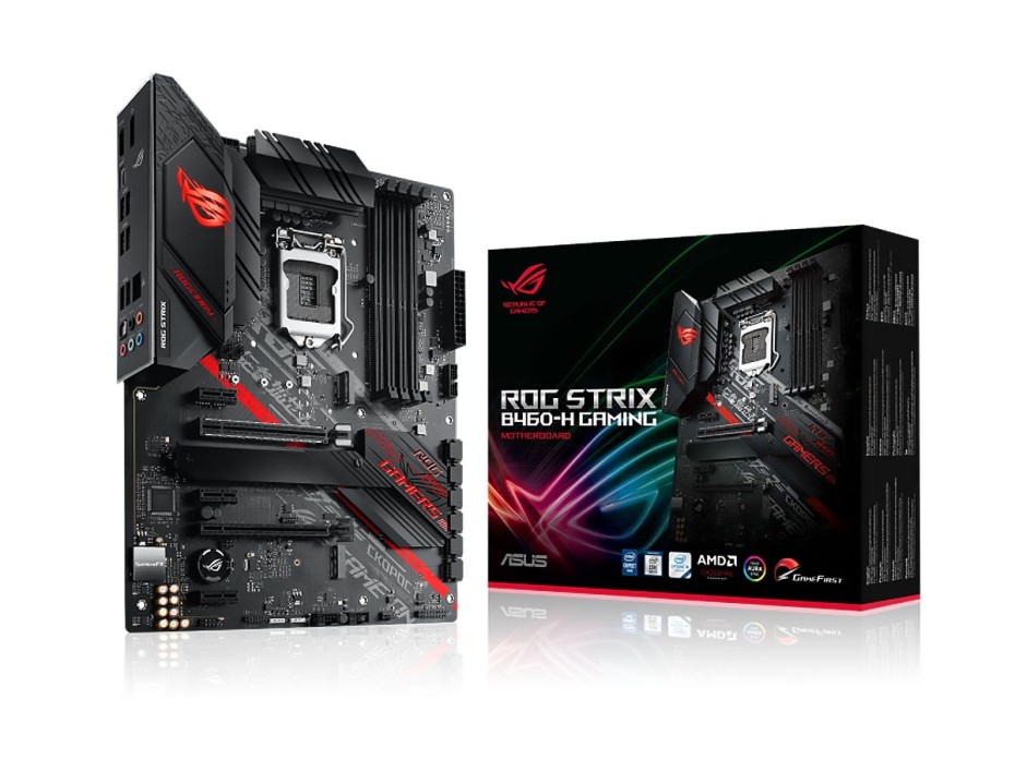 PLACA MADRE ASUS ROG STRIX B460-H GAMING, PARA PROCESADORES INTEL LGA 1200, 4 RANURAS DE MEMORIA DDR4 HASTA 128GB BUSS 2933, 10A GEN (90MB13Q0-M0EAY0)