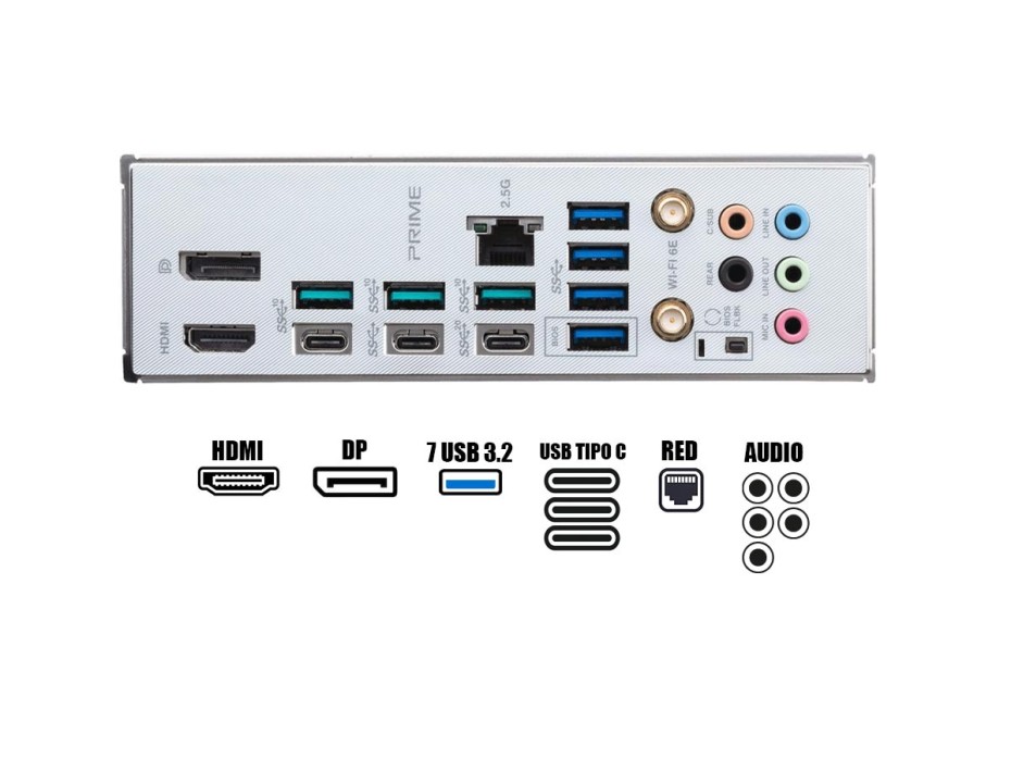 PLACA MADRE ASUS PRIME X670E-PRO WIFI AM5 | LED- RGB |  DDR5 ( 90MB1BL0-M0AAY0)
