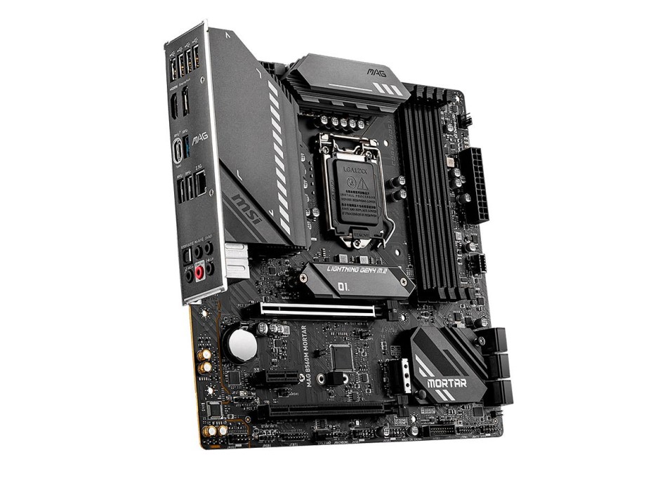 PLACA MADRE MSI MAG B560M MORTAR, PARA PROCESADORES INTEL LGA 1200, 4 RANURAS DE MEMORIA DDR4 HASTA 128GB BUSS  2133 MHZ, 10MA 11VA GEN.(911-7D17-034)