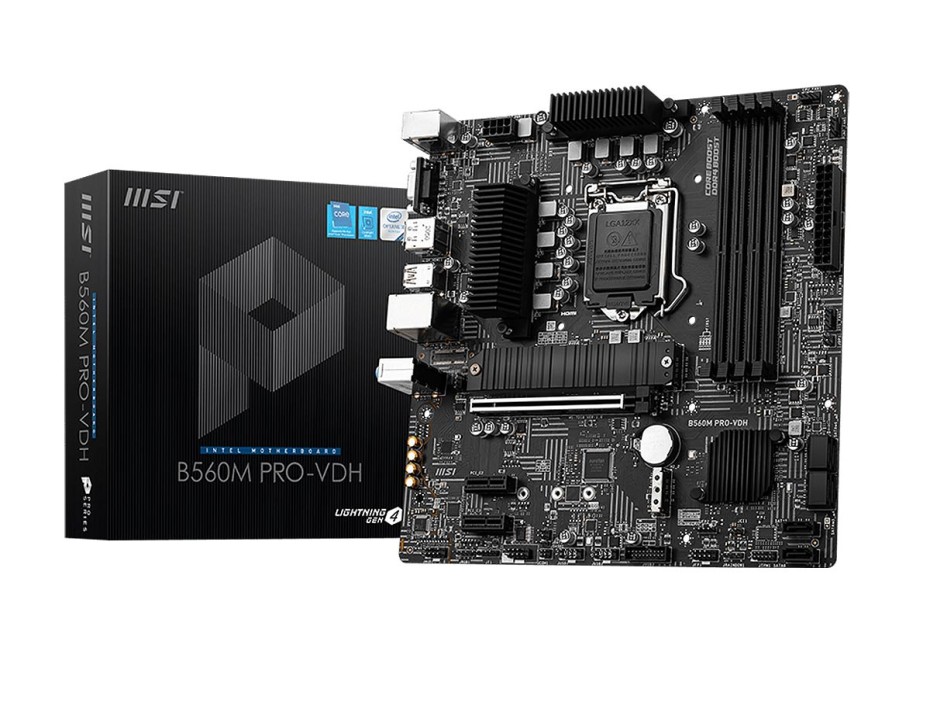 PLACA MADRE MSI B560M PRO-VDH, PARA PROCESADORES INTEL LGA 1200, 4 ...