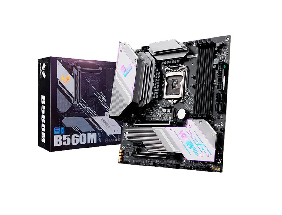 PLACA MADRE MAXSUN ICRAFT B560M, PARA PROCESADORES INTEL LGA 1200, 4 RANURAS DDR4 HASTA 128GB BUSS 2133 MHZ, 10MA Y 11VA GEN. (MS-ICRAFT B560M)